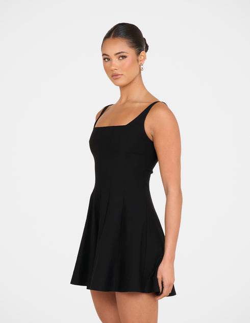 Simone Square Neck Mini Dress